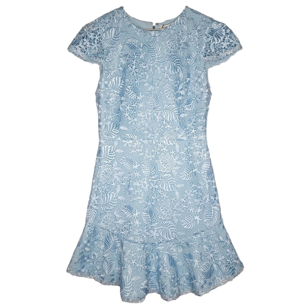 Alice + Olivia Light Blue Lace Dress